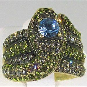 HEIDI DAUS CRYSTAL SNAKE RING - SIZE 9-1/2